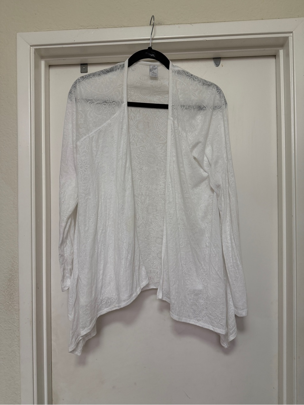 prAna Julz Burnout Wrap - white - size L